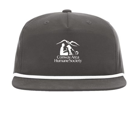 CAHS Hats, a Charcoal/ White Printed Umpqua Snapback Cap