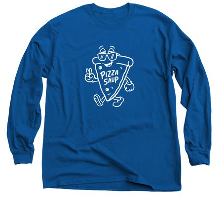 F3 PIZZA SAUP / 2026, a Royal Blue Classic Long Sleeve Tee