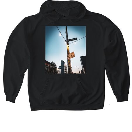 Hope St., a Black Gildan Softstyle Pullover Hoodie