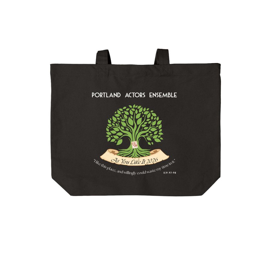 As You Like It 2026 Tote Bags, a Deep Black Cotton Canvas Tote Bag