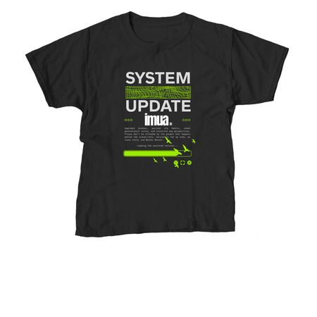 IMUA OHANA-SYSTEM UPDATE, a Black Youth Unisex Tee