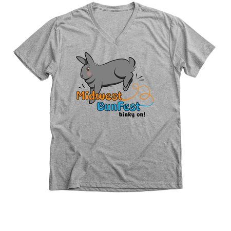 Midwest BunFest 2026, a Athletic Heather Premium V-Neck Tee