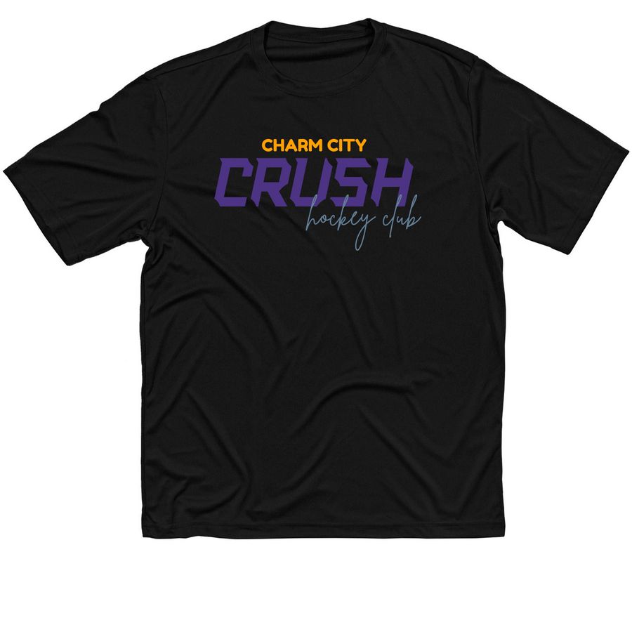 Crush Performance Tees, a Black Classic Performance Tee