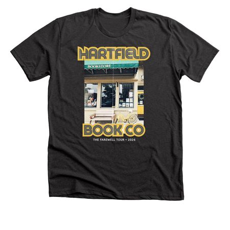 Hartfield's Farewell Book Tour, a Dark Grey Heather Premium Unisex Tee