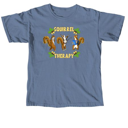 Squirrel Adult T, a Blue Jean Comfort Colors Unisex Tee