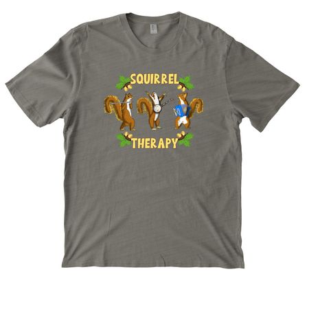 Squirrel Adult T, a Driftwood Grey Allmade Organic Cotton Mineral Dye Tee