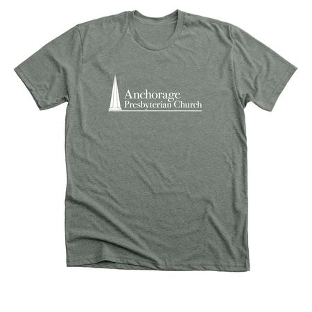 Basic APC Logo Designs, a Deep Heather Premium Unisex Tee