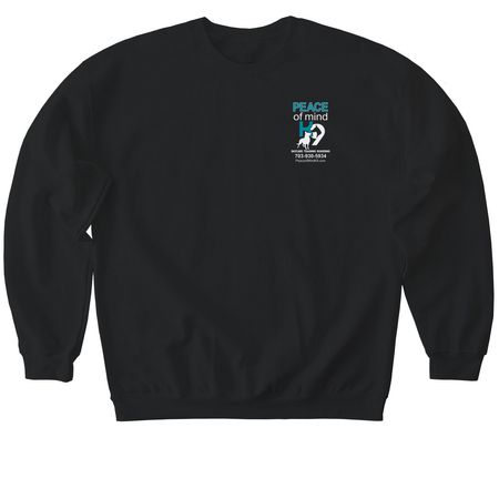 September - Ovarian Cancer Awareness, a Black Softstyle Crewneck Sweatshirt