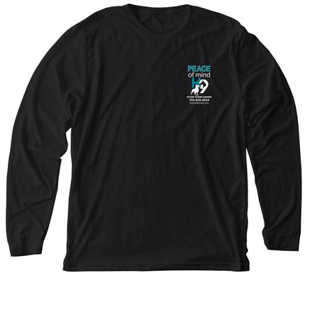 September - Ovarian Cancer Awareness, a Solid Black Blend Premium Long Sleeve Tee