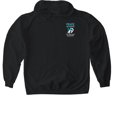 September - Ovarian Cancer Awareness, a Black Gildan Softstyle Pullover Hoodie