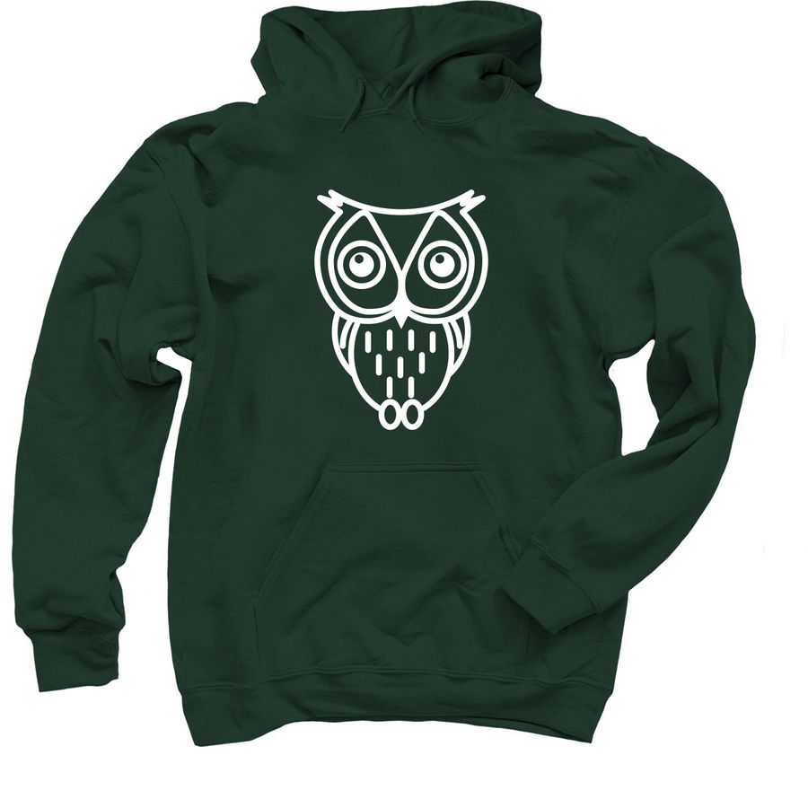 Whoo-die, a Forest Green Pullover Hoodie