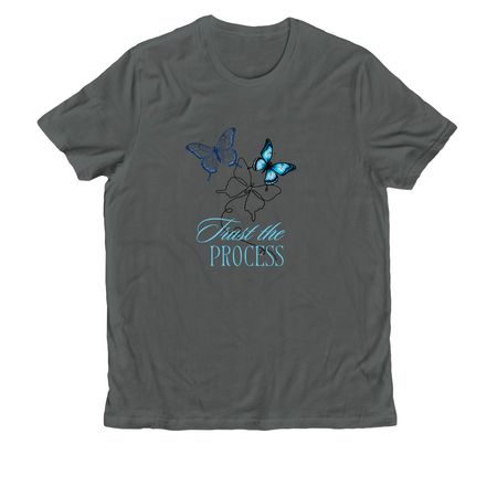 Trust The Process, a Terrain Grey Allmade Organic Cotton Unisex Tee