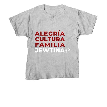 Jewtina - Valores Collection, a Sport Grey Youth Unisex Tee