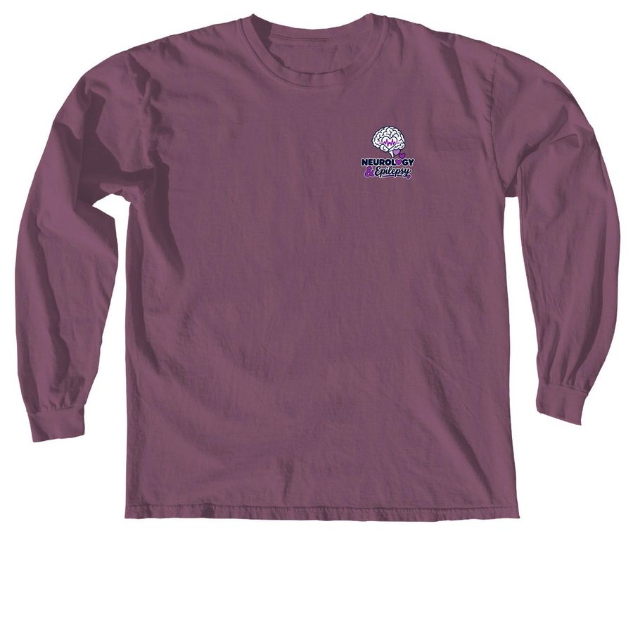Le Bonheur Big Brains, Brave Hearts, a Berry Comfort Colors Long Sleeve Tee