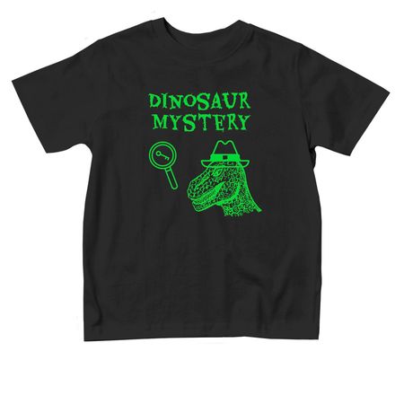 Dinosaur Mystery Toddler Tees, a Black Toddler Tee