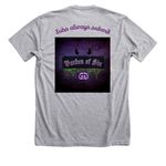 #SAS, a Athletic Heather Premium Unisex Tee (back-view)