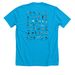Team Splashdown, a Neon Blue Premium Unisex Tee (back-view)