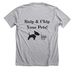 Get Your F*cking Cat Fixed!, a Athletic Heather Premium Unisex Tee (back-view)