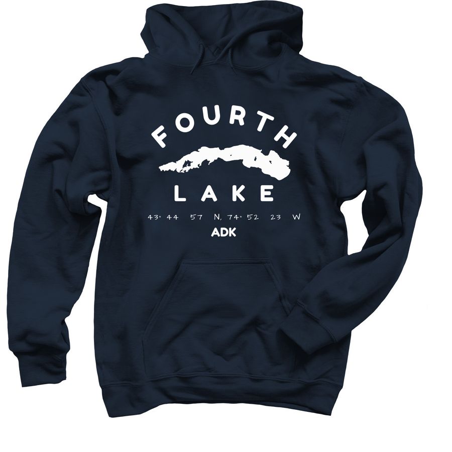 4th Lake Graphic Vneck&nbsp;, a Navy Pullover Hoodie