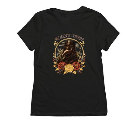 Memento Vivere - for Stephanie, a Deep Black Allmade Eco Triblend Women?s Tee
