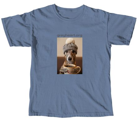 Hounds and Coffee, a Blue Jean Comfort Colors Unisex Tee