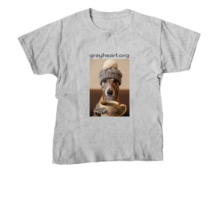 Hounds and Coffee, a Sport Grey Youth Unisex Tee