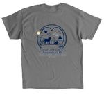 Summer Nautical Theme, a Charcoal Classic Unisex Tee (back-view)