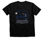 Summer Nautical Theme, a Black Heather Premium V-Neck Tee (back-view)