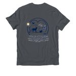 Summer Nautical Theme, a Terrain Grey Allmade Organic Cotton Unisex Tee (back-view)