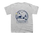 Summer Nautical Theme, a Sport Grey Youth Unisex Tee (back-view)