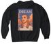 Dream&nbsp;, a Black Gildan Softstyle Pullover Hoodie (back-view)