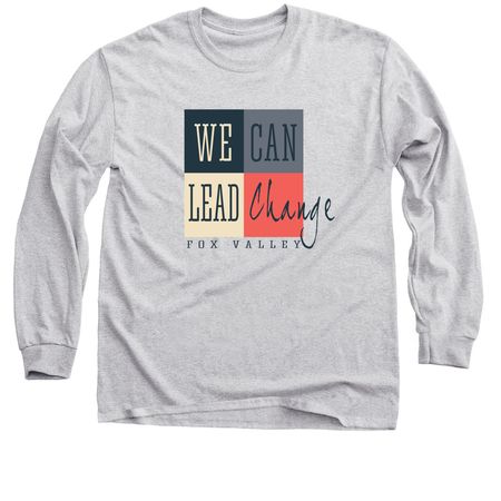 We Can Lead Change shirts, a Sport Grey Classic Long Sleeve Tee