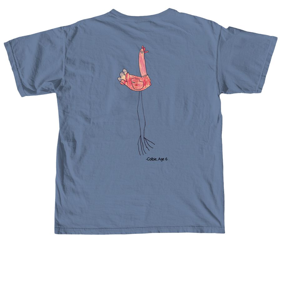 Colbie T-Shirt, a Blue Jean Comfort Colors Unisex Tee (back-view)