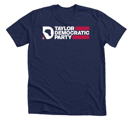 Taylor County FL Democrats Dark Shirt Colors, a Solid Navy Blend Premium Unisex Tee