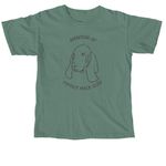 Member of Pippa's Walk CLub, a Light Green Comfort Colors Unisex Tee (back-view)