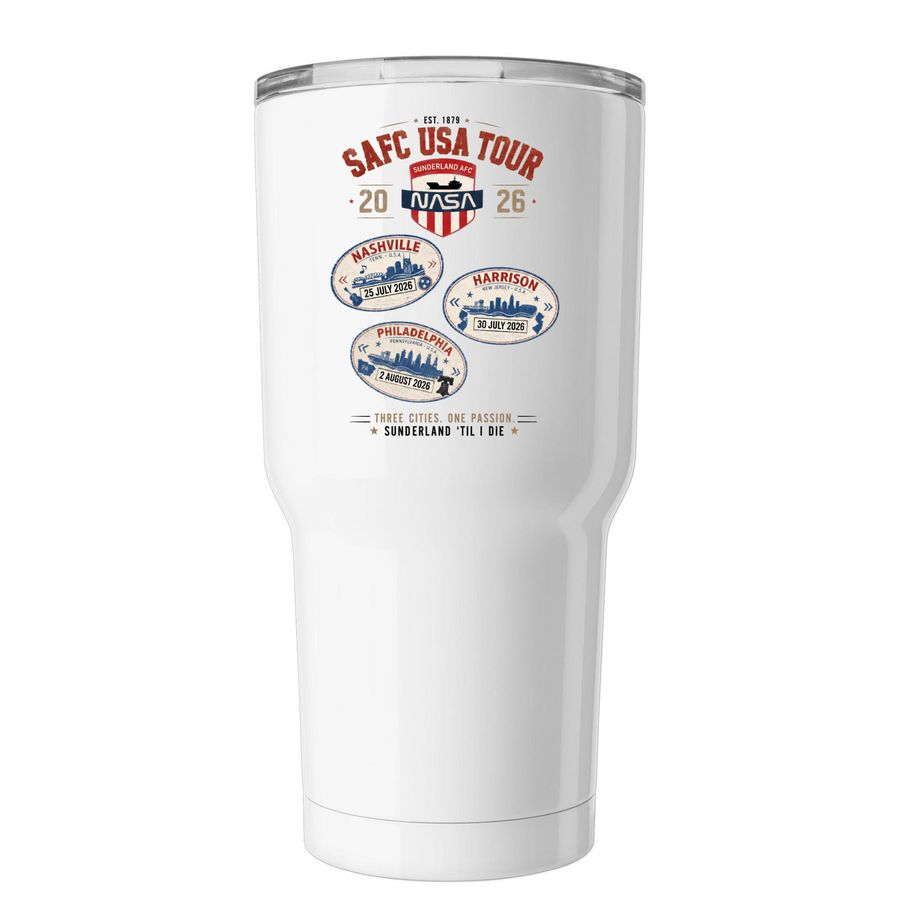 USA Tour 2026 - Big Glug, a White Insulated Tumbler