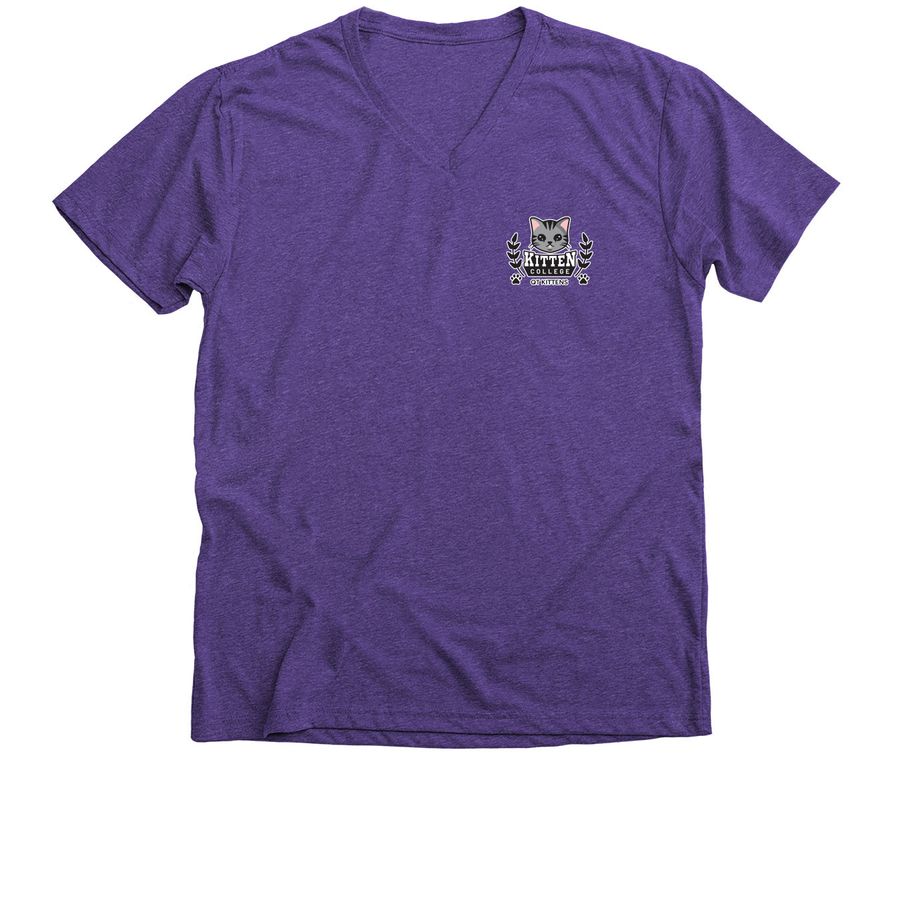 Buy a Shirt. &nbsp;Send a QT Kitten to College!, a Purple Rush Premium V-Neck Tee