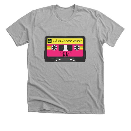 Lulu's 80's Cassette, a Athletic Heather Premium Unisex Tee