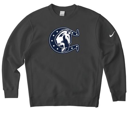 Colts Performance T, a Anthracite Nike Club Fleece Crewneck Sweatshirt