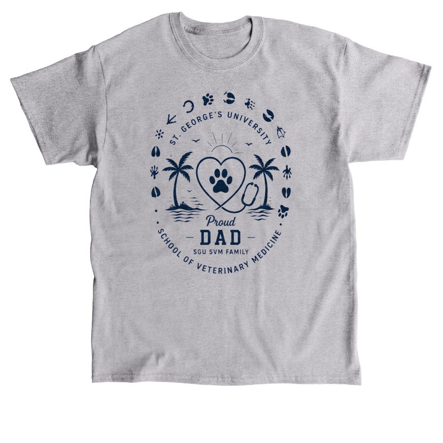 Training a Vet, Supported by Dad, a Sport Grey Classic Unisex Tee