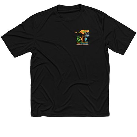 Cheetah SAFE Activewear, a Black Classic Performance Tee