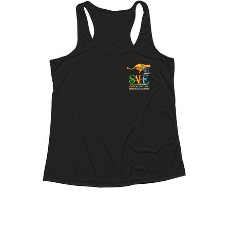 Cheetah SAFE Activewear, a Black Women's Performance Tank