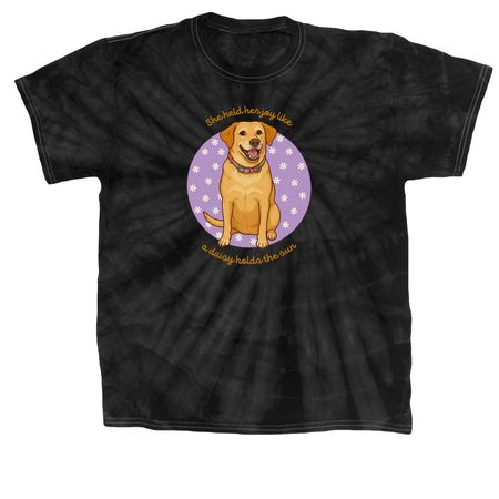 The Wrong Daisy, a Black Classic Tie Dye Tee