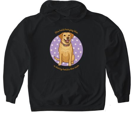 The Wrong Daisy, a Black Gildan Softstyle Pullover Hoodie