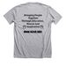 SUPPORT ANIMAL EDUCATION AND RESCUE, a Athletic Heather Premium Unisex Tee (back-view)