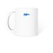 The Glarer Mugshot, a White Coffee Mug (back-view)