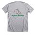 Horse Power Collection&nbsp;, a Athletic Heather Premium Unisex Tee (back-view)