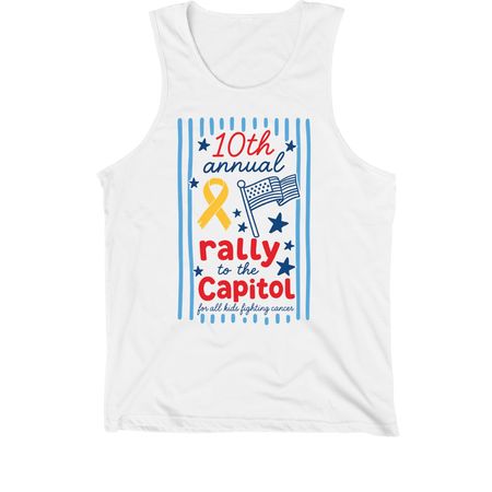 Rally to the Capitol 10th Annual, a White Premium Cotton Tank