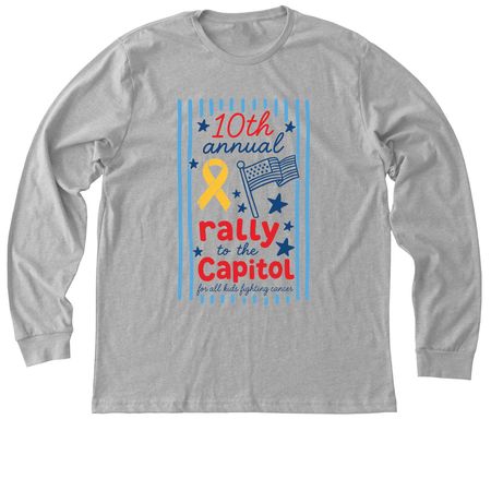 Rally to the Capitol 10th Annual, a Athletic Heather Premium Long Sleeve Tee