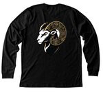 Excellence in Motion: Classic Care, a Black Heather Premium Long Sleeve Tee (back-view)